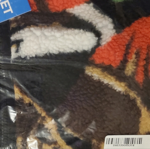 MARKET Duck Printed Multicolor Graphic Full Zip Sherpa Fleece Medium - Picture 7 of 9